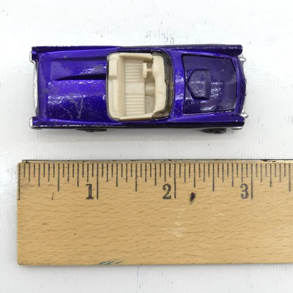 Vintage 1969 Mattel Hot Wheels Classic 57 Bird Purple Redline Diecast Car